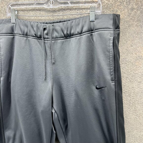 Nike Therma-Fit Pants Mens XL Black Fleece Lined Track Athletic Warm Up Joggers - Picture 4 of 11